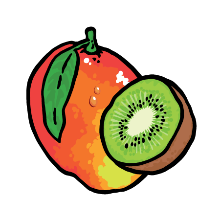 Mango und einer Note Kiwi