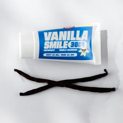Zahnpasta mit Vanilla Milkshake Geschmack