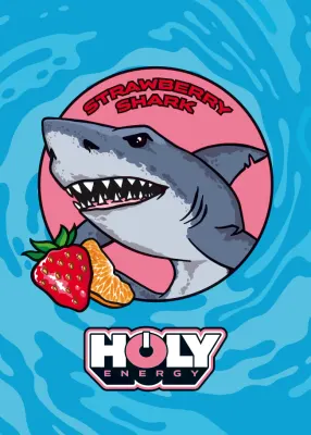 Strawberry Shark Poster