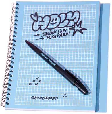 Notizblock + Stift
