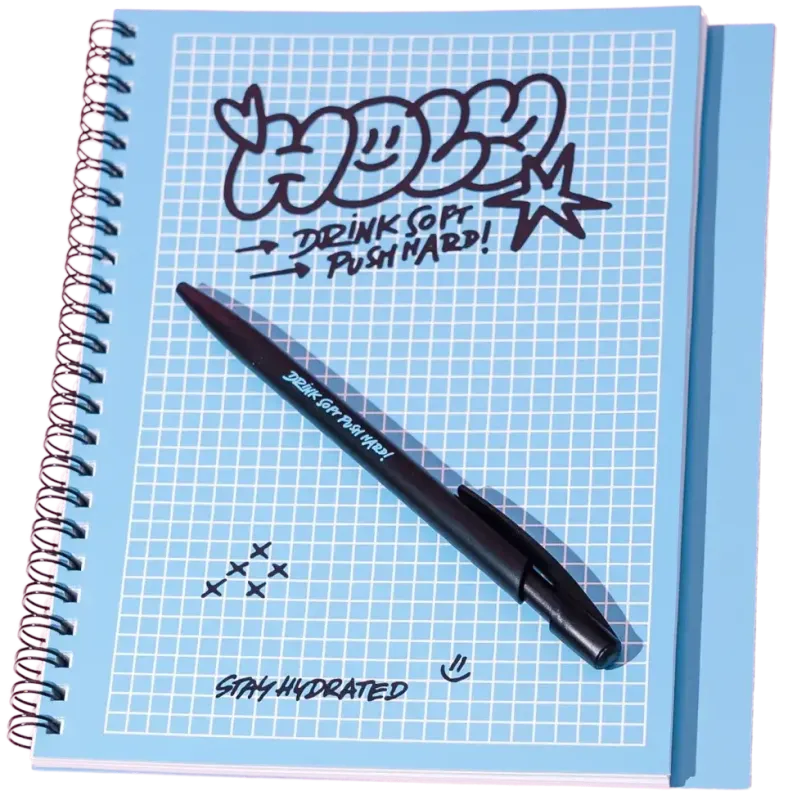  Notizblock + Stift
