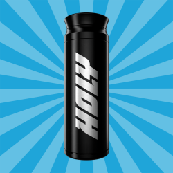 Bild von Steel Shaker - Schwarz Matt (500ml + Pulverfach)