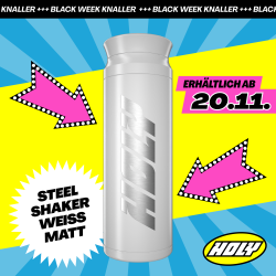 Bild von Steel Shaker - Weiß Matt (500ml + Pulverfach)